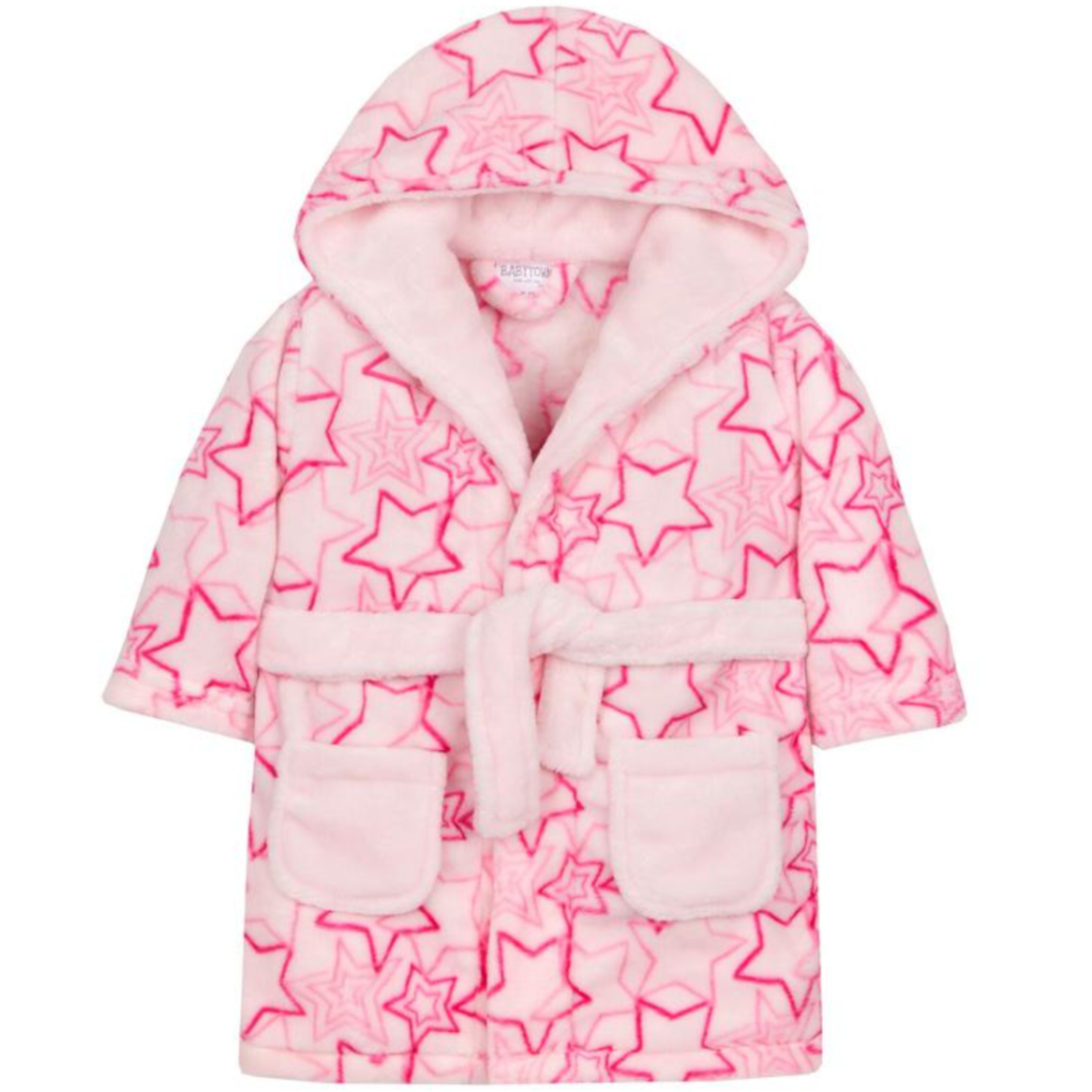 pink star dressing gown Pink Stars Print Dressing Gown