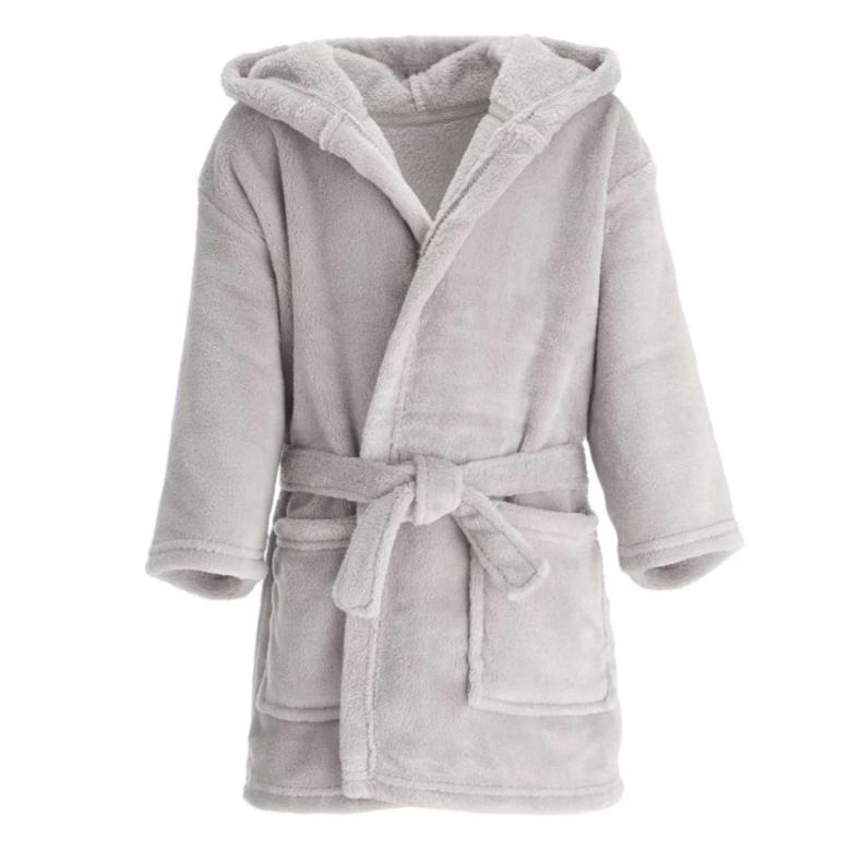 grey hooded dressing gown Ladies Thermal Dressing Gown main image 1