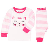 Cute Cat Striped Pyjamas
