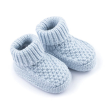 Blue Ribbed Booties