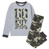 'Do Not Disturb' Camouflage Print Pyjamas