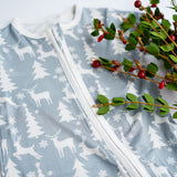 White Christmas Bamboo Babygrow
