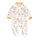 Diggers Print Zipped Babygrow
