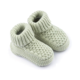 Mint Ribbed Booties