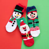 Christmas Fluffy Socks With Grippers