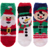 Christmas Fluffy Socks With Grippers