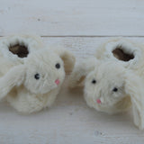 Cream Bunny Baby Slippers