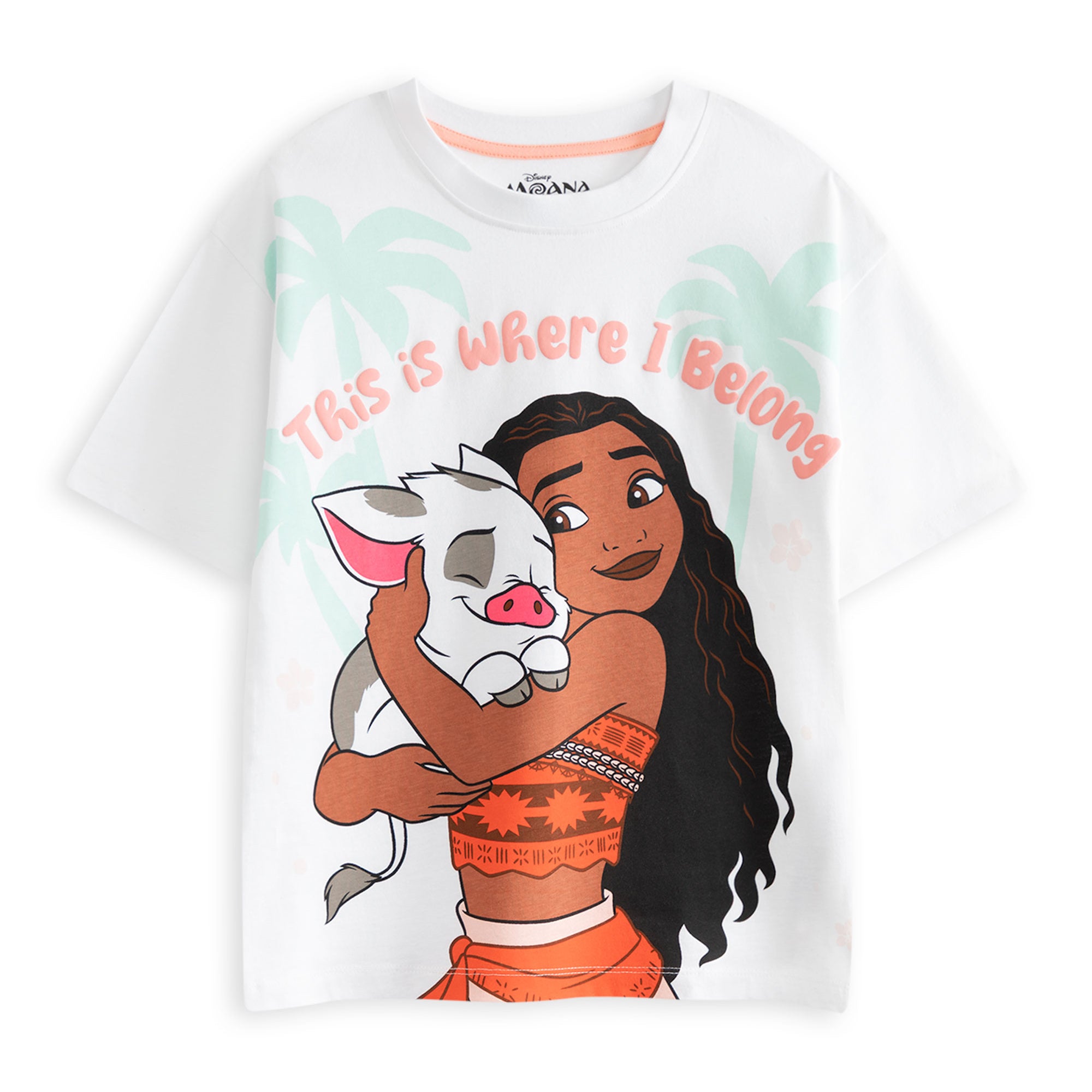 Moana Character Print Shorts & T-shirt Set