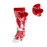 Christmas Knee High Pom Pom Socks