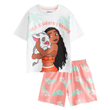 Moana Character Print Shorts & T-shirt Set