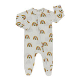 Neutral Rainbow Bamboo Babygrow