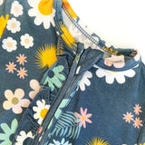 Blue Daisy Bamboo Babygrow