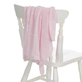 Pink Soft Cellular Blanket