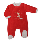 Reindeer Velour Babygrow