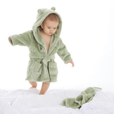 Baby Sage Hooded Dressing Gown