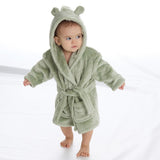 Baby Sage Hooded Dressing Gown