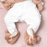 Brown Bunny Baby Slippers