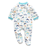 Dinosaur Print Zipped Babygrow