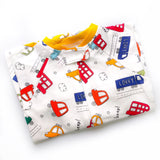 Cars & Buses Print Zipped Footless Babygrow