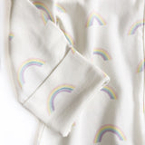 Rainbow Print Zipped Babygrow