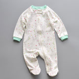 Garden Bunny Print Zipped Babygrow