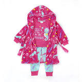 Colourful Aqua Seahorse Dressing Gown