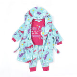 Colourful Pink Seahorse Dressing Gown