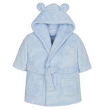 Baby Blue Hooded Dressing Gown