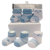 3 Pack Blue Socks