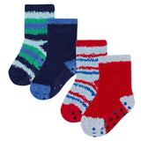 2 Pairs Of Colourful Boys Fluffy Socks