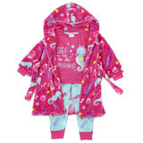 Colourful Pink Seahorse Dressing Gown