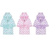 Purple Heart Print Dressing Gown
