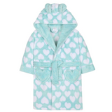 Mint Heart Print Dressing Gown