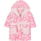 Pink Stars Print Dressing Gown