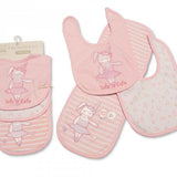 'Tutu Cute' Bibs & Burp Cloth Set