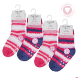 2 Pairs Of Colourful Girls Fluffy Socks