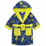 Bright Space Print Baby Dressing Gown