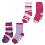 2 Pairs Of Colourful Girls Fluffy Socks